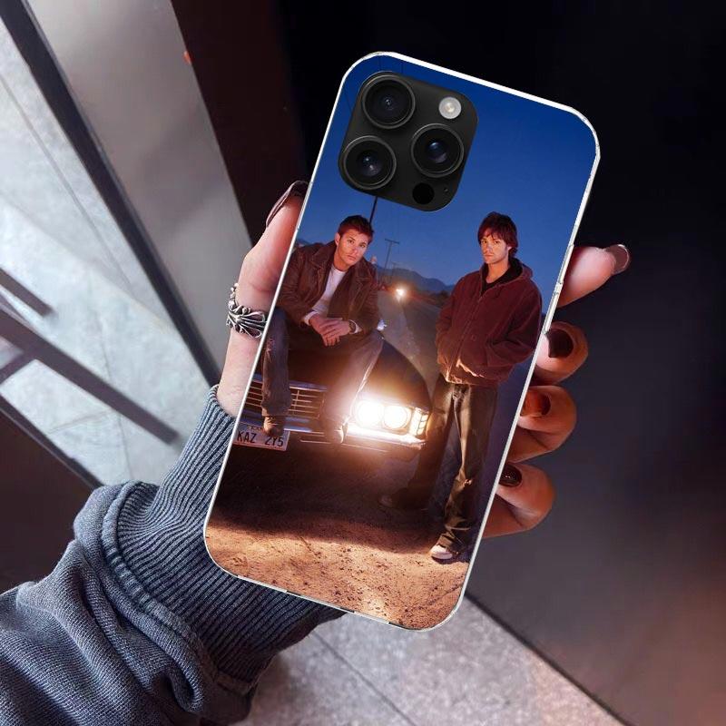 Babaite Supernatural SPN Чехол для телефона Дин и Сэм для iPhone 17 Air 11 13 Mini 14 15 Plus 16 12 Pro Max 16E SE 7 8 Узор Мягкий T