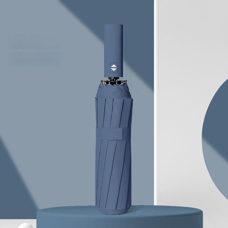 12 спиц Моранди Полностью автоматический зонт Черный клей Солнцезащитный зонт от солнца Плюс Оптовая продажа зонтов от солнца