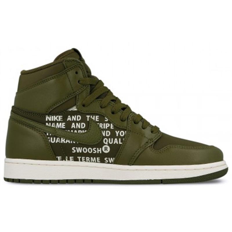 Jordan 1 Retro High Оливковый Канвас Jordan 555088-300