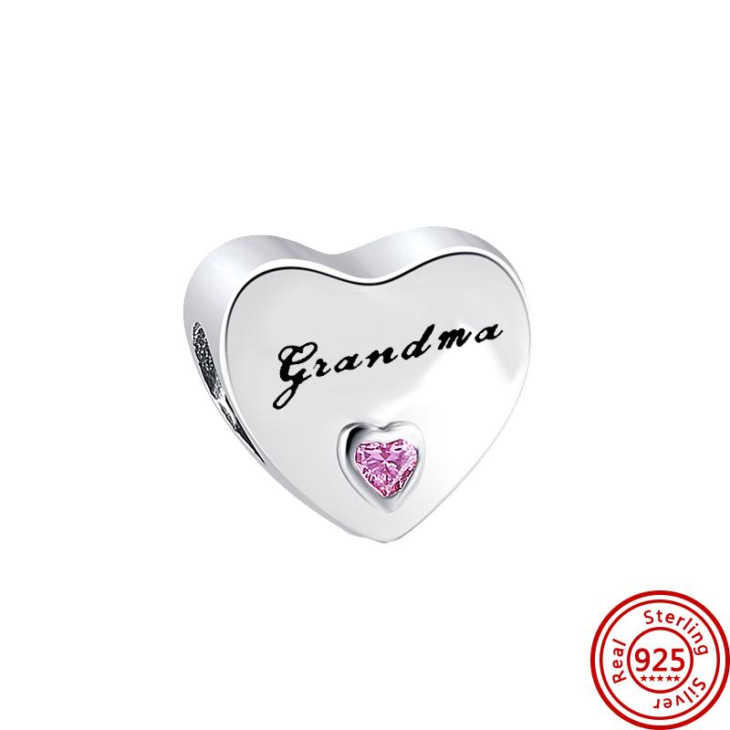 Новый 925 Серебряный Шарм Навсегда Теплый Семья Любовь Мама DIY Бусины Подходит Оригинальные Подвески Браслеты Подарок На День Матери Ювелирные Изделия