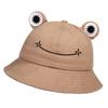 New Frog Shaped Parent Child Fisherman Hat with Embroidery for Men and Women, Sunshade, Warmth, Ear Protection Basin Hat