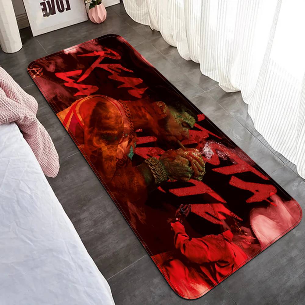 Classic Rapper Anuel AA Music Floor Mat Cheaper Anti-slip Modern Living Room Balcony Printed Bedside Mats