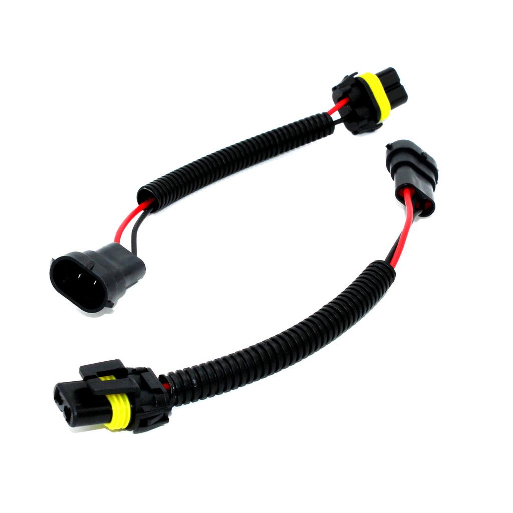 2pcs Harness Car Wiring s HB3 9005 HB4 9006 Female To H11 Male  Headlights Fog Lights Extension Connector Wire Sockets Adapter P