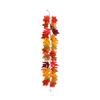 100/175CM Artificial Maple Leaf Garland UV Resistant Fall Halloween Thanksgiving Day Harvest Festival Autumn Mantle Porch Indoor Outdoor Decoration