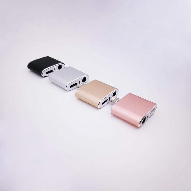 Адаптер-зарядный кабель 2-в-1 для iPhone X, Xs Max, 8, 7 Plus, к аудио-наушникам