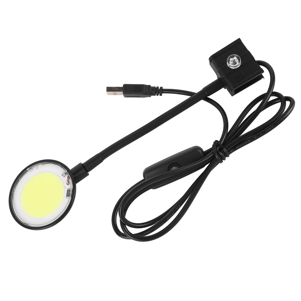 USB Рыба Лампа COB Чип Высокая Яркость 360 Градусов Вращение Зажим На Светодиодная Лампа для Аквариума с Кнопкой