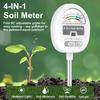 4-in-1 Soil Test Moisture Meter with Adjustable Probe High Accuracy No Battery Required Portable Light Nutrient Tester pH Meter