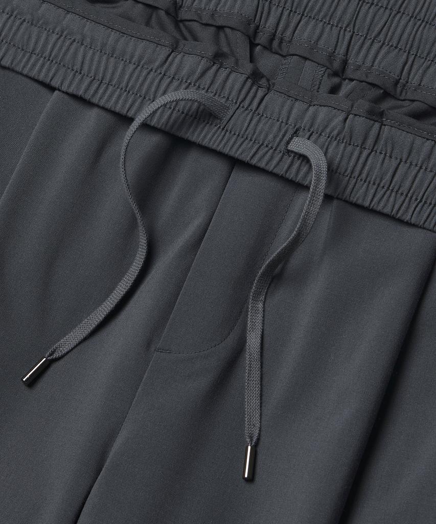 MUSINSA STANDARD [Cooltandard] One-Pleat Wide Elastic Waist Slacks [Gray]