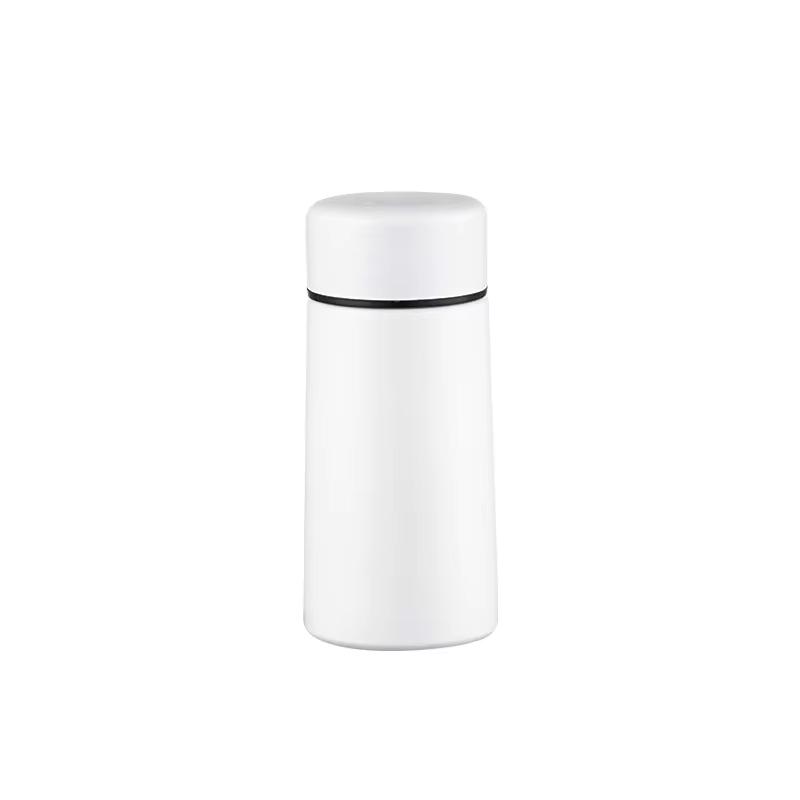 Travel-friendly 160ml Mini Pocket Cup Sturdy Steel Milk Tumbler Coffee with Lid Creative Gift Cup Water Bottle Solid Color Mug