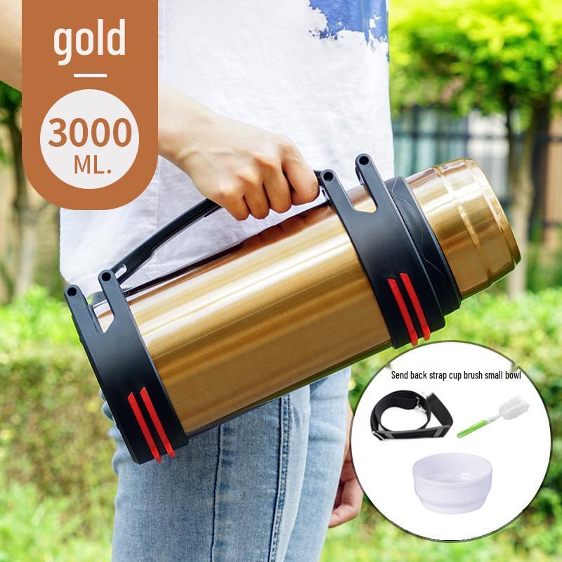 Large Capacity Stainless Steel Thermos Cup for Men & Women - Portable Car Bottle for Home & Outdoor Use