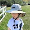 1136 children's hat summer large brim shawl sun hat outdoor outing bucket hat older children boy sun hat