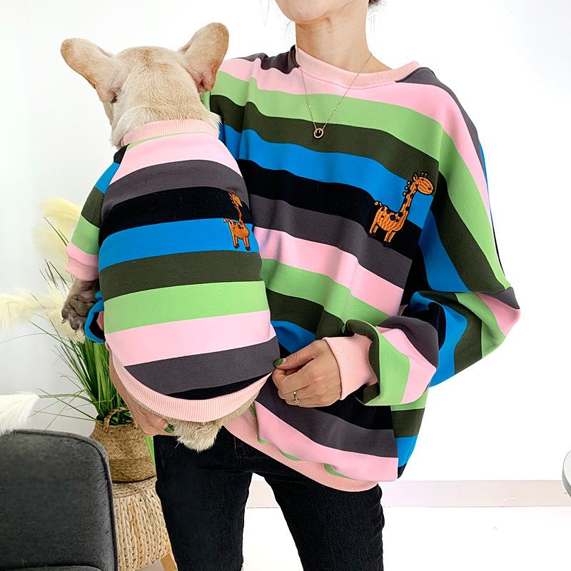 Family Clothes for Dogs Hoodie Pet Matching Clothing Warm Winter Pet Dog Clothes Pug French Buldog Costume for Dogs Coat Jacket