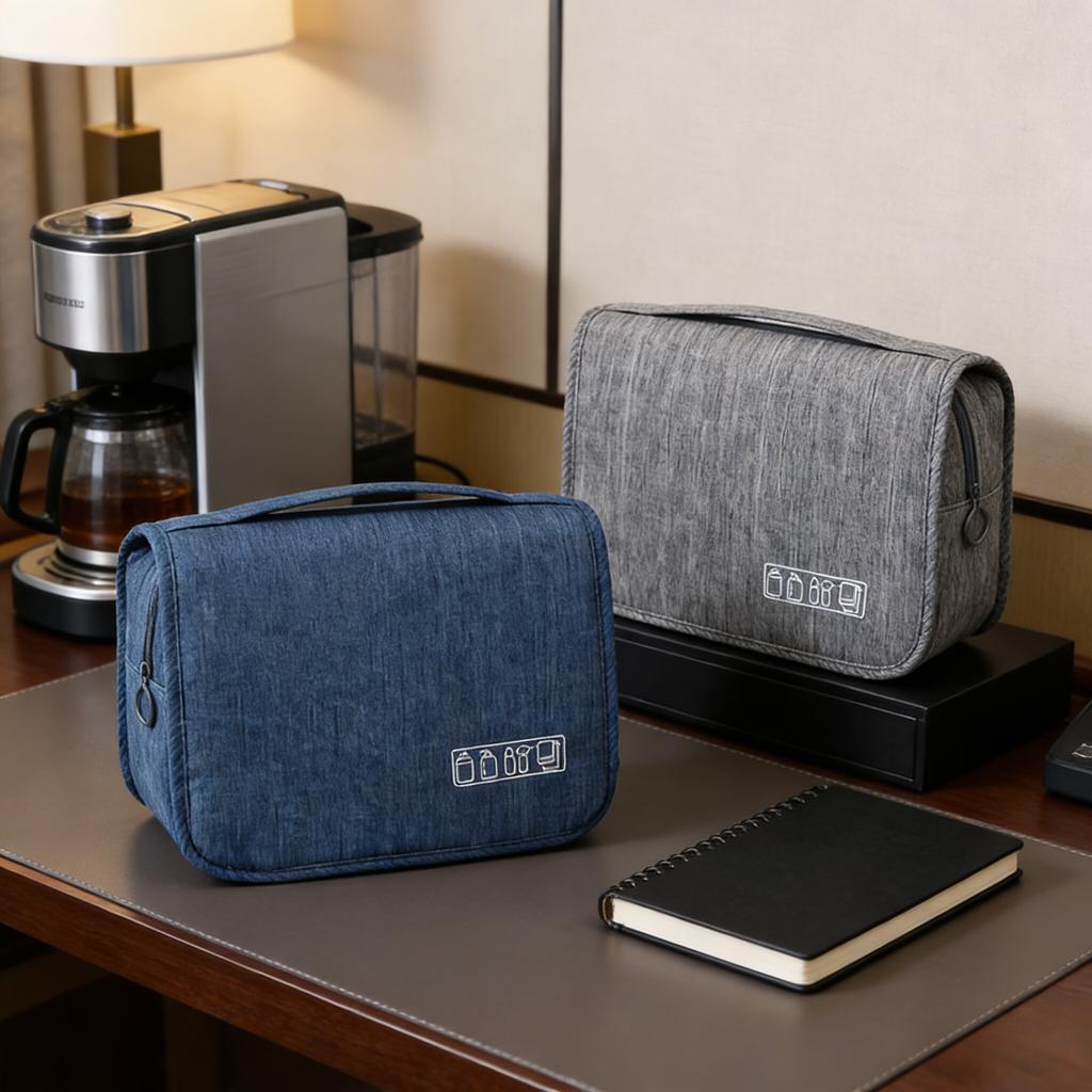 1pc Toiletry Bag Hook Makeup Bag, Multi Functional Waterproof Cosmetic Storage Bag, Travel Men Women Hand Wash Storage Bag