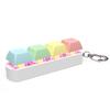 LED Keyboard Key Toy Stress Relief DIY Fidget Button Keycap Fidget Keychain Keyboard Keychain Toys Finger Keyboard Caps Toy Gift