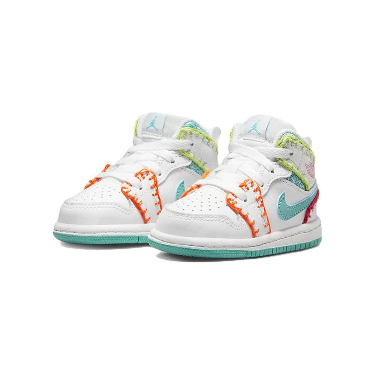Jordan 1 Mid SE Washed Teal Rush Pink TD DM6220-100