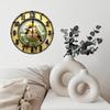 25x25cm Wood Wall Clock for a Brewery with a Hop or Barrel Design