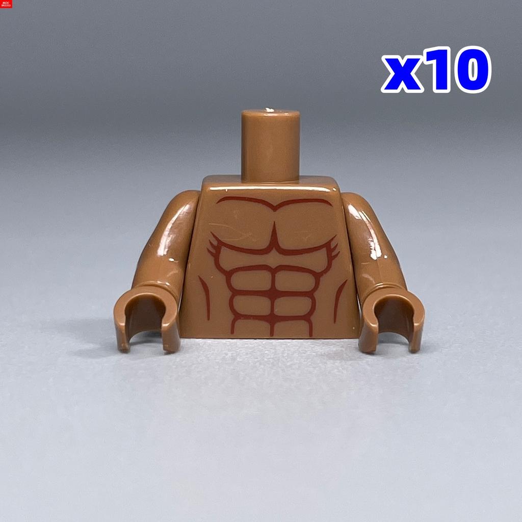 10 шт. Кубики MOC Торс Тело Мужчина Мышечные Штаны 4 см Деталь Фигурки Частицы Собранные Строительные Блоки Детские Игрушки