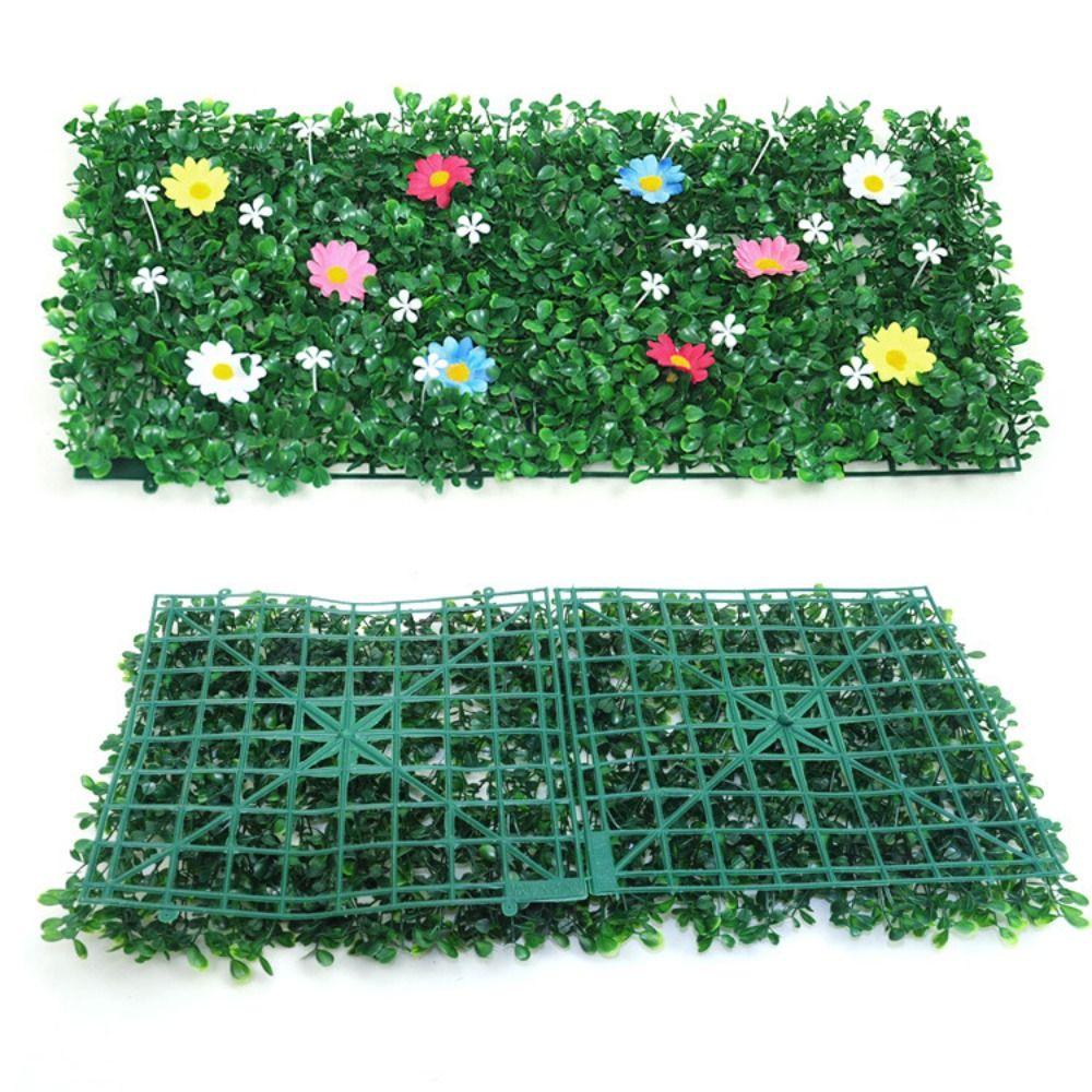 DIY Simulation Flower Plant Sheet Eternal Life Artificial Grass Backdrop Wall  Home Garden Fence