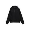 Y-3 FW22 Solid Color Small Logo Print Half Zip Pullover Long Sleeve Sweatshirt Men Sweatshirt Black HM5037