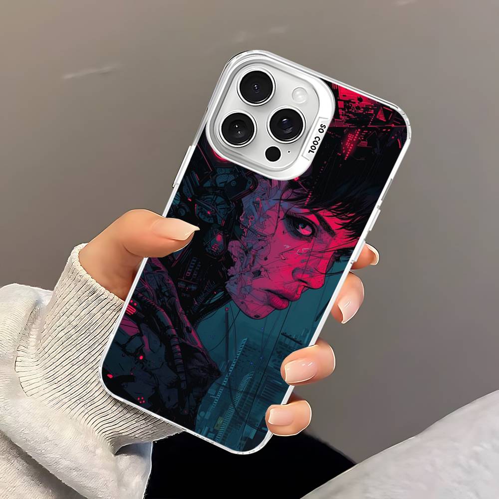 Аниме G-ghost In The S-shell Мультяшный Чехол для Телефона Для IPhone 17 16 15 14 13 12 Pro Матовый Ударопрочный Задний Противоударный Матовый Чехол