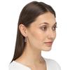 Женские серьги с фиолетовыми кристаллами, золотистые серьги-капли Glamour Spark для женщин и девочек