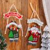 Новый мультяшный рождественский маленький кулон украшение на окно отеля торговый центр нетканые елочные украшения