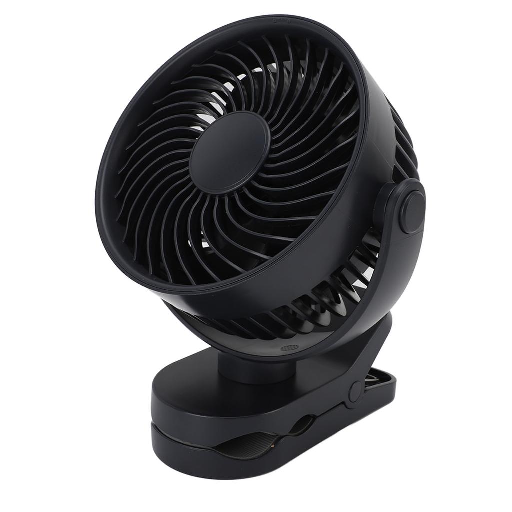Clip On Fan USB Rechargeable Quiet 360 Degrees  Rotatable Small Fan with Clip for Daily Use Beach Camping