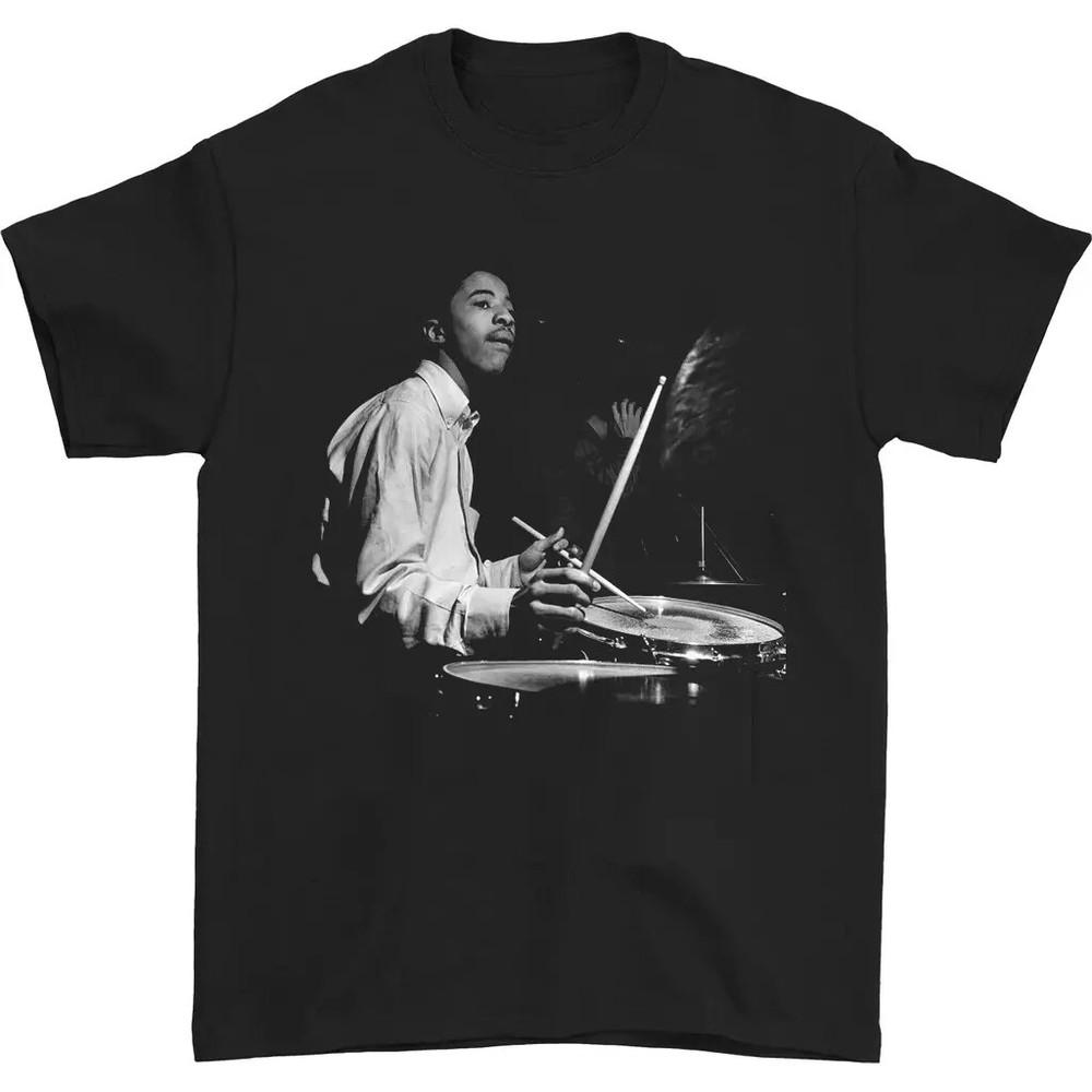 Tony Williams drummer in concert Black T-shirt short sleeve S-5Xl Unisex T-Shirt