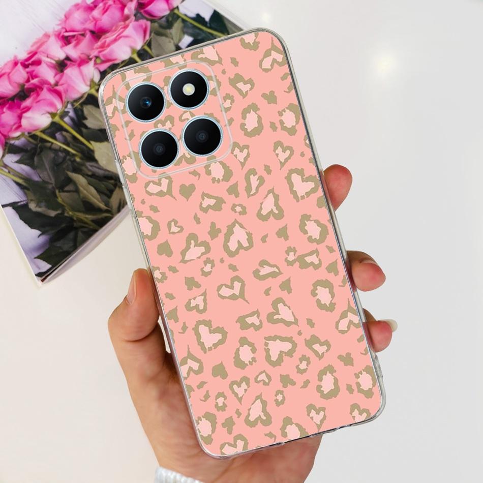 For Honor X6a Phone Case HonorX6a X 6A 4G WDY-LX1 Cute Butterfly Flower Painted Soft Silicone TPU Back Cover Bumper