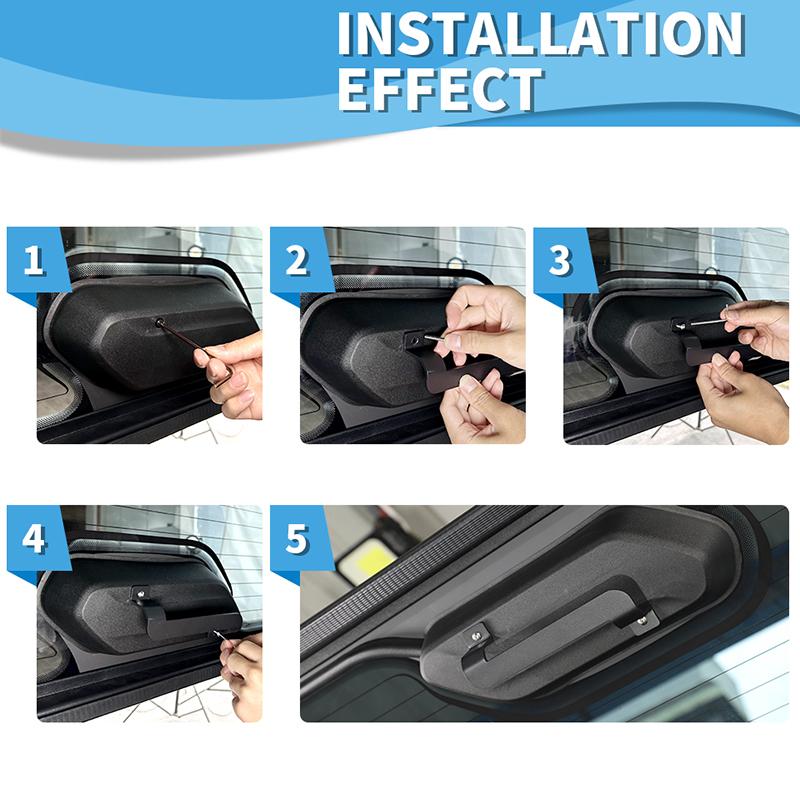 Кронштейн для крепления ручки для стекла задней двери, подходит для Jeep Wrangler JL 2018 Up, аксессуары для интерьера