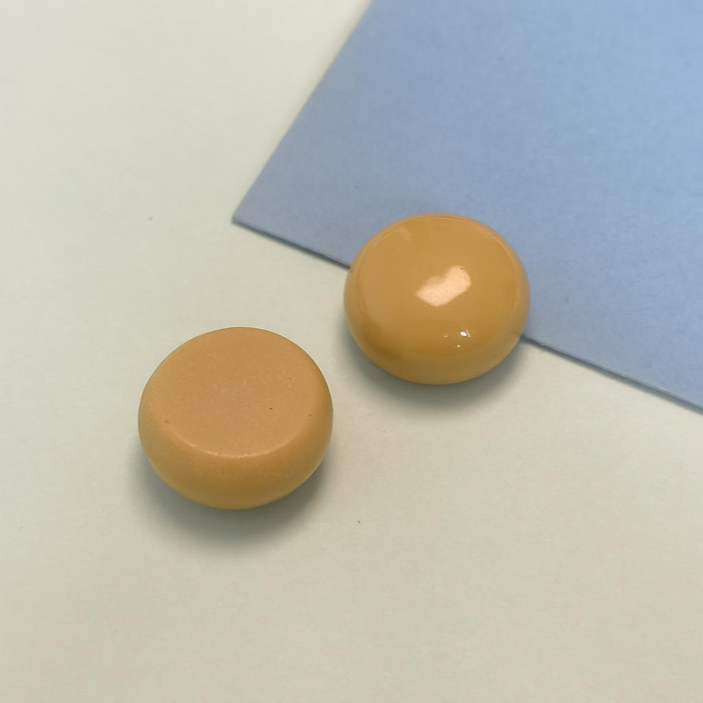 100pcs 17mm Solid Color Round Half Flat Back Cabochon for DIY Jewelry Making Accessories Slime Fillers Charms