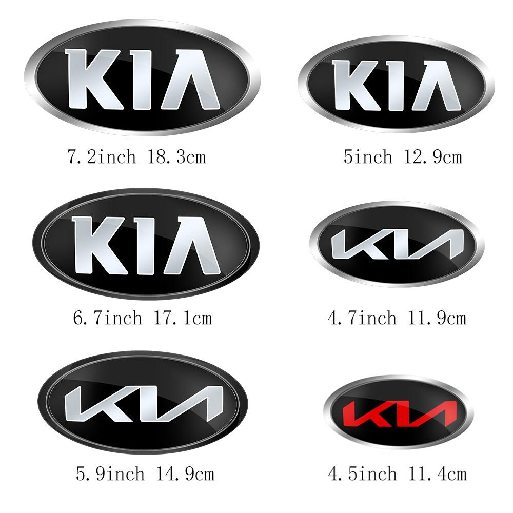 Car Front Head Hood Bonnet Emblem Rear Tail Bumper Trunk Sticker for KIA Sportage Ceed Sorento Cerato Picanto Rio Soul K5 K3 K2