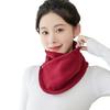 Winter Fleece Neck Scarf Thickened Warmth Autumn Neck Sleeve Women Scarf Double Layer Plush Neckerchief Scarf Ring EMA