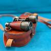 Maritime Brass Binocular Nautical  Spyglass Scope with Genuine Leather Box Hanging  Nautical  Monocular