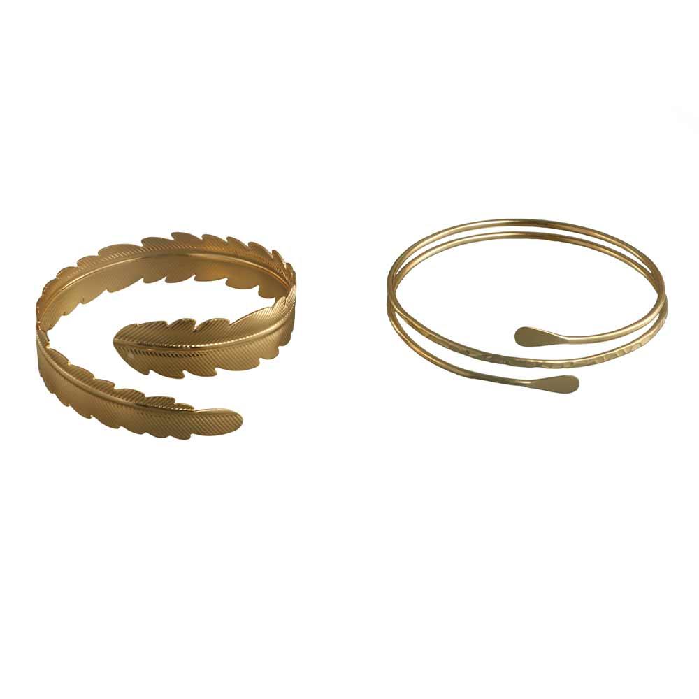 Hollow Out Wide Open Arm Cuff Leaves Bohemian Bracelet Fashion Jewelry