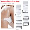 Women Adjustable Invisible Clear Transparent TPU Elastic No-slip Bra Shoulder Strap