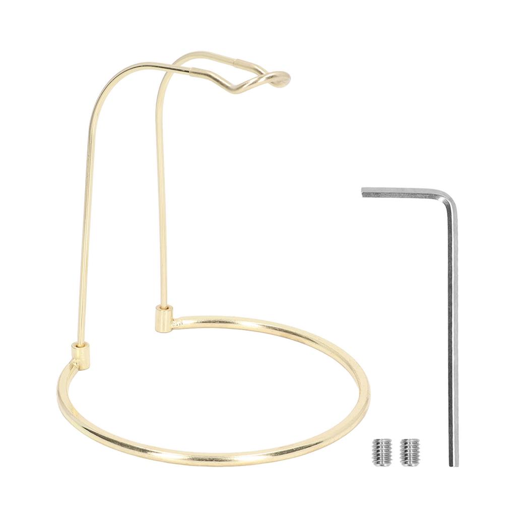   Reel Rack Stainless Steel Short Type U Shaped Upper Frame Round Base Lightweight Detachable Fishing Gear Stand