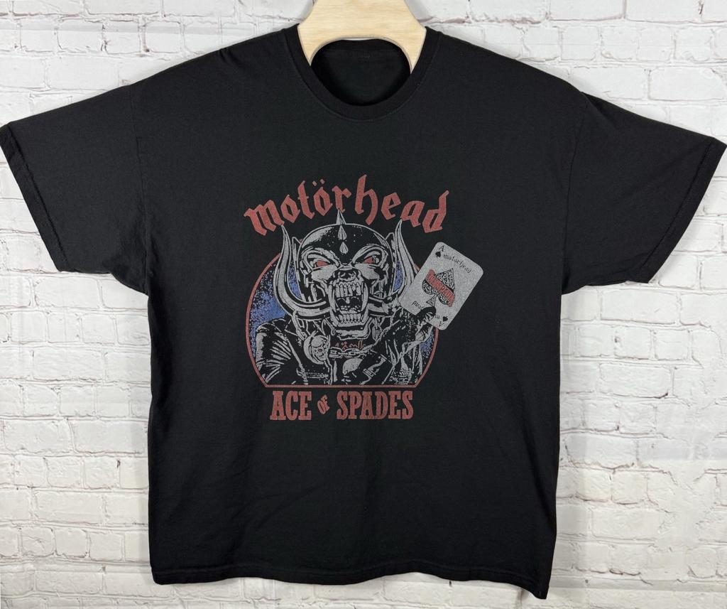 Motorhead Ace Of Spades Playing Cards Retro Unisex T-Shirt Charcoal Size S-5XL
