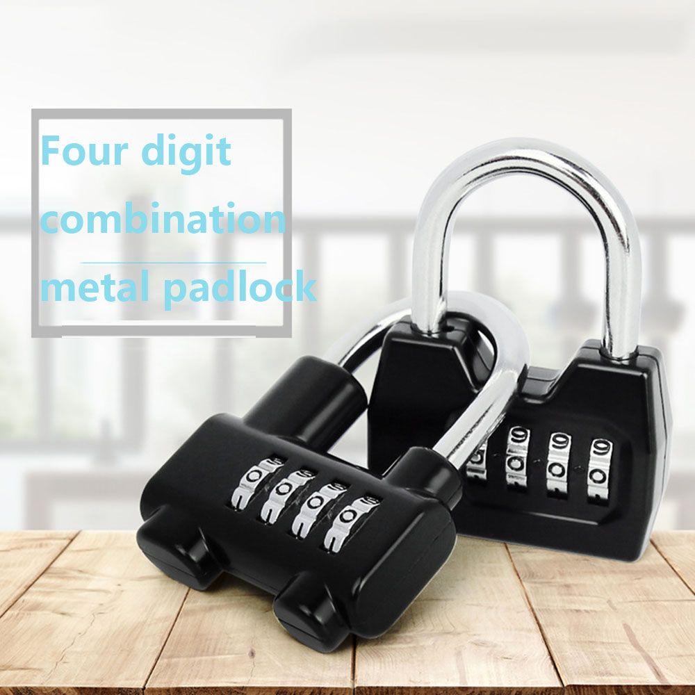 Security 4 Dial Digit Combination Lock Safely Code Lock Vault Combination Padlock Anti-theft Lock