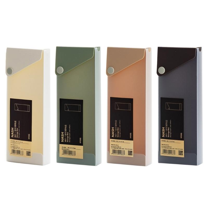 2 шт. Пластиковый пенал большой вместимости, выдвижной пенал, органайзер для карандашей для эскизов, контейнер для цветных карандашей