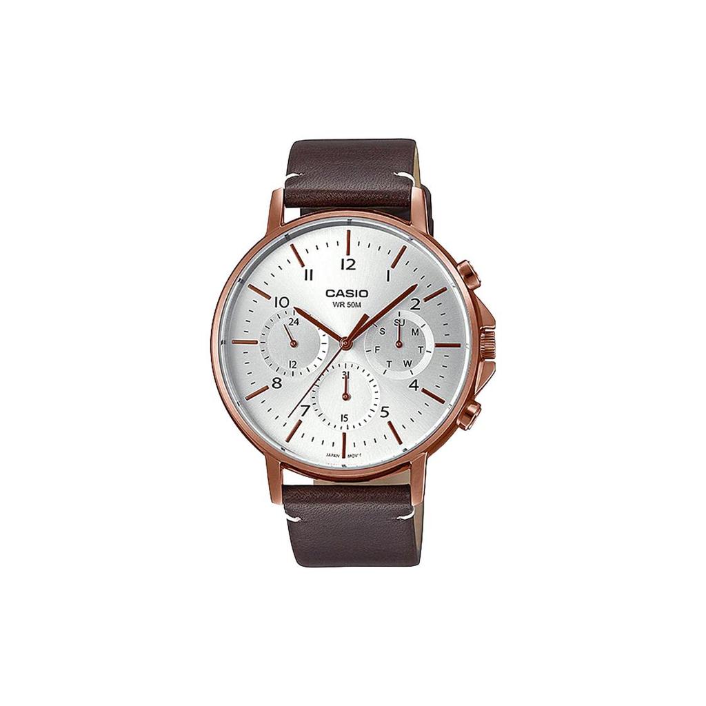 Casio Мужские часы стандартной серии Белые MTP-E321RL-5AVDF