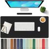 Portable Keyboard Mice Mat Extra Large Laptop Mouse Pad PU Leather Waterproof Desk Protective Mat