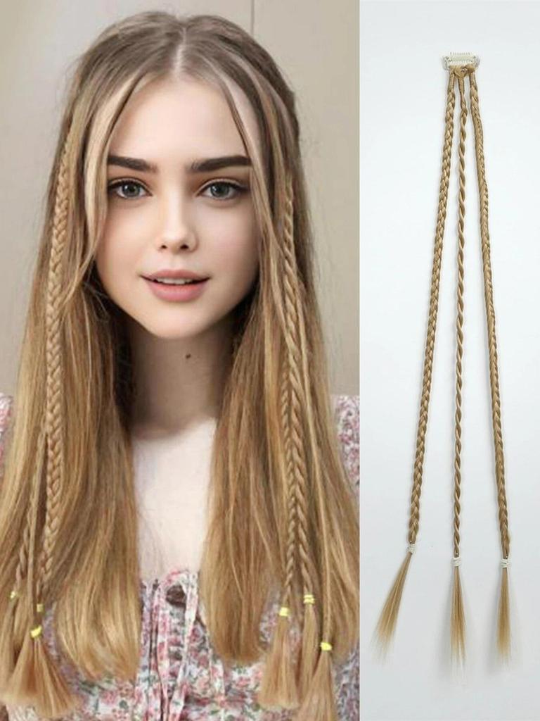 ALAN EATON 20-дюймовый синтетический парик, косы с зажимом, боксерская коса, дреды, наращивание волос на клипсе, грязные косички, боксерская коса, термостойкая