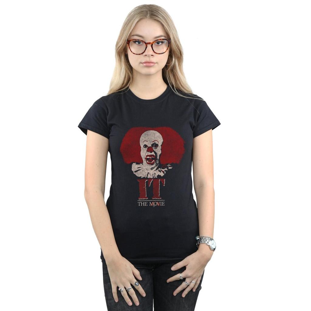 It (1990) Womens/Ladies Pennywise Clown Logo Cotton T-Shirt