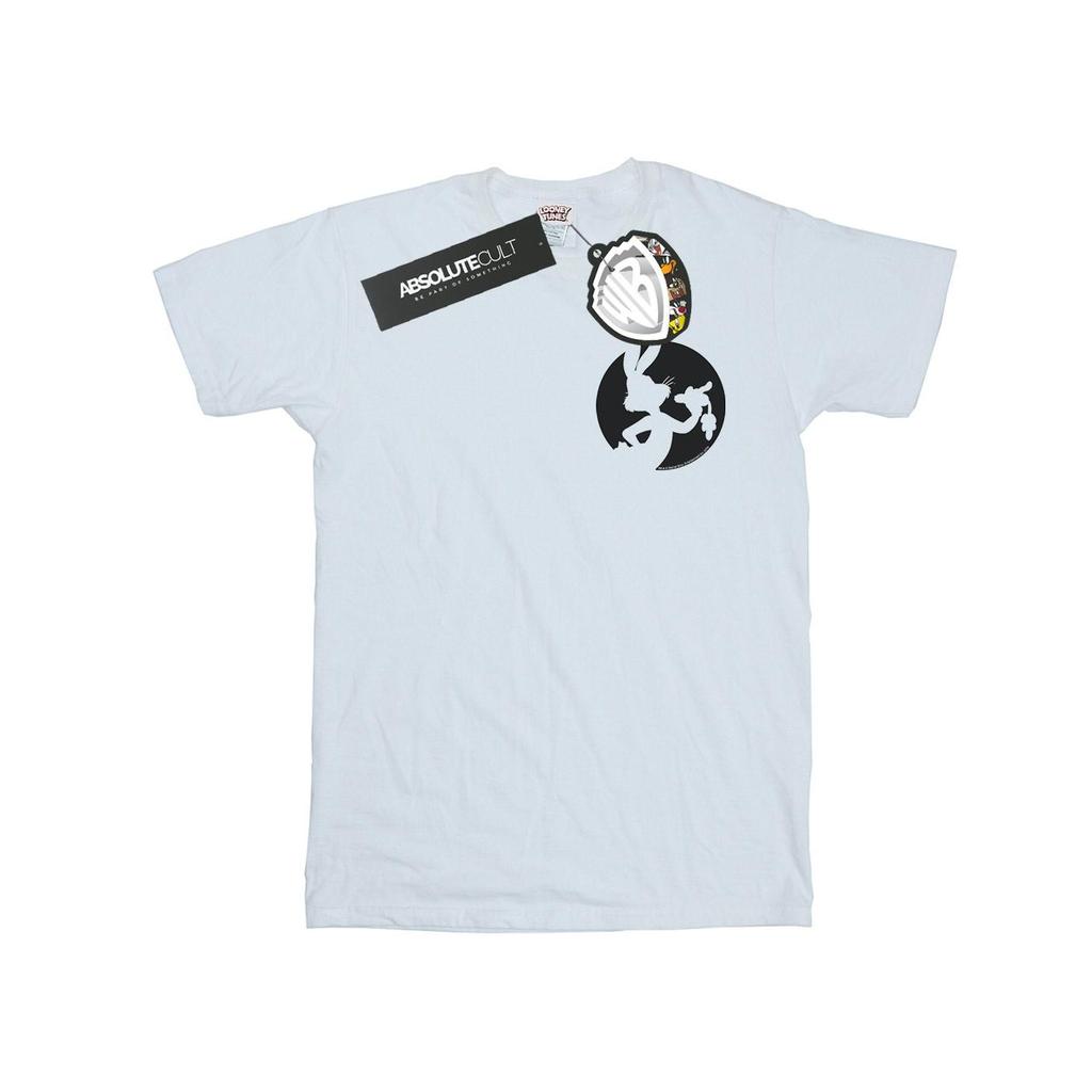 Looney Tunes Mens Bugs Bunny Silhouette Breast Print T-Shirt
