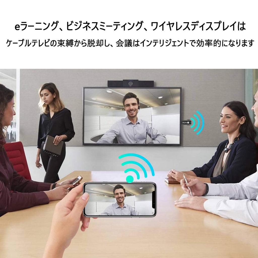 HDMI Mirror Cast Подлинное беспроводное зеркалирование для отображения экрана вашего мобильного телефона на выходе 4K HD 1080p без HDMI-видео Легко подключается к телевизору для