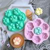Silicone Cat Paw Molds Elegant Chocolate Cookie Mold For Baking Non-Stick Dog Treat Molds Suitable For Microwave Oven