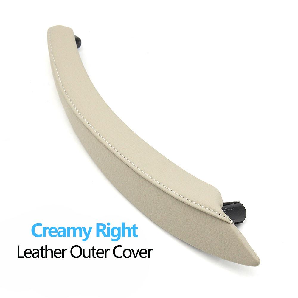 Левая и правая внутренняя ручка пассажирской двери, кожаный внешний чехол, замена для BMW X5 X6 E70 E71 E72