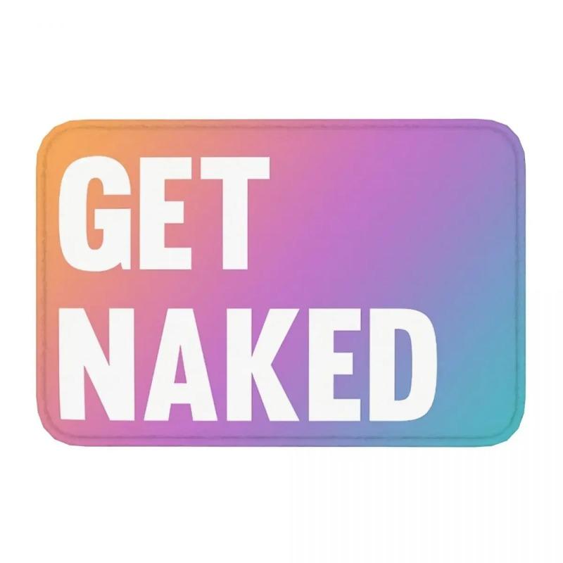 Get Naked Doormat Welcome Mat  Bath Bedroom Living Room Soft Anti-slip Carpet Balcony Floor Rug Home Decoration
