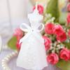 White Romantic Elegant Boxed Bridal Bride Gown Dress Design Candle Wedding Party Home Decor